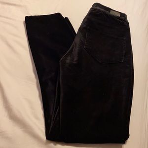 New Paige Horton Velvet Ankle skinny Jeans size 24